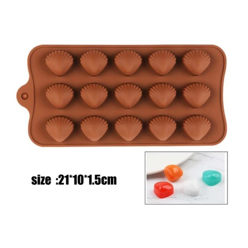 15 Even Chocolate Mold Silicone Mold Fondant Waffles Molds DIY Candy Bar Mould Cake Decoration Tools Kitchen Baking Accessories