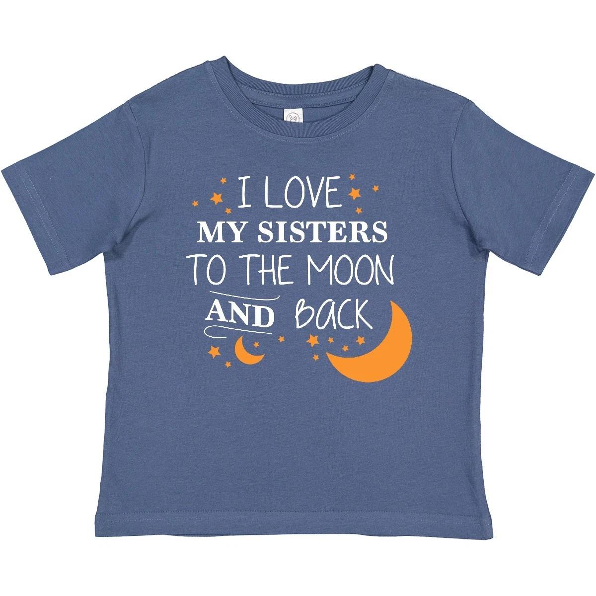 

Inktastic I Love My Sisters To The Moon And Back Baby T-Shirt Family You Sister 110