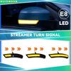 Water Blink Dynamic Flowing Side Mirror LED Turn Signal Light For Ford Focus 2 MK2 Focus 3 MK3 3.5 For Mondeo MK4 EU
