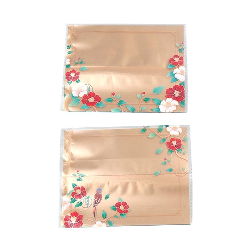

Moon Cake Packaging Bag Self-adhesive with Printing Exquisite Blossoms Flower 1
