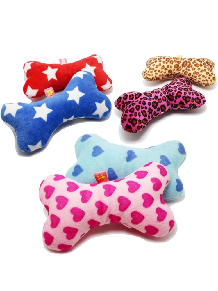 

Игрушка для собак с костями, устойчивая к укусам плюшевая игрушка для щенков, скрипучий звук, забавная игрушка для собак, молярные игрушки для жевания, аксессуары для собак