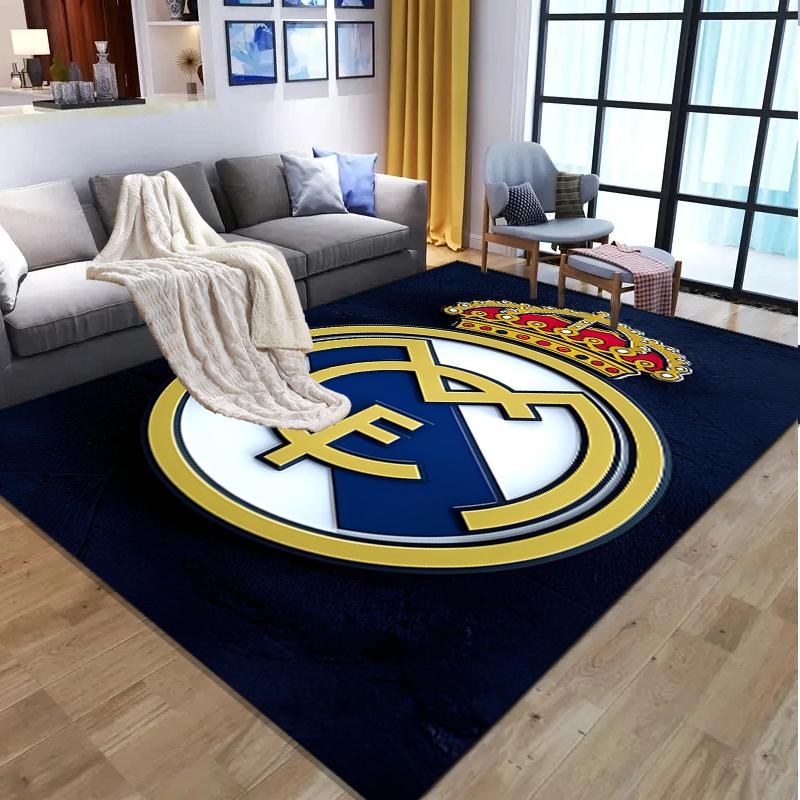 Tappeto con Fantasia Squadra di Calcio, Tappetino Interno/Esterno, per Picnic, Sala Giochi, Camera da Letto, Ufficio, Soggiorno, Tappeto Decorazione Casa, Regalo di Compleanno