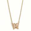 Butterfly Rhyme Enamel Necklace: Unique Lucky Butterfly Clavicle Chain for Sweet Girls' Commuting and Dating.