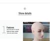 Female Mannequin Head for Wig, Makeup, and Hat Display