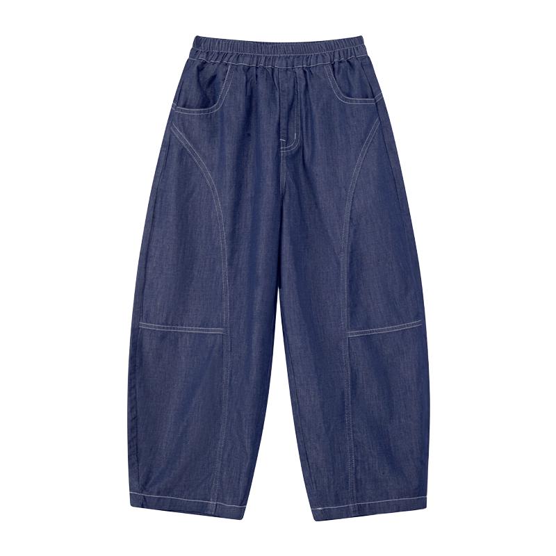 Boy's Curved-Leg Cooling Sun-Protection Tencel Denim Jeans