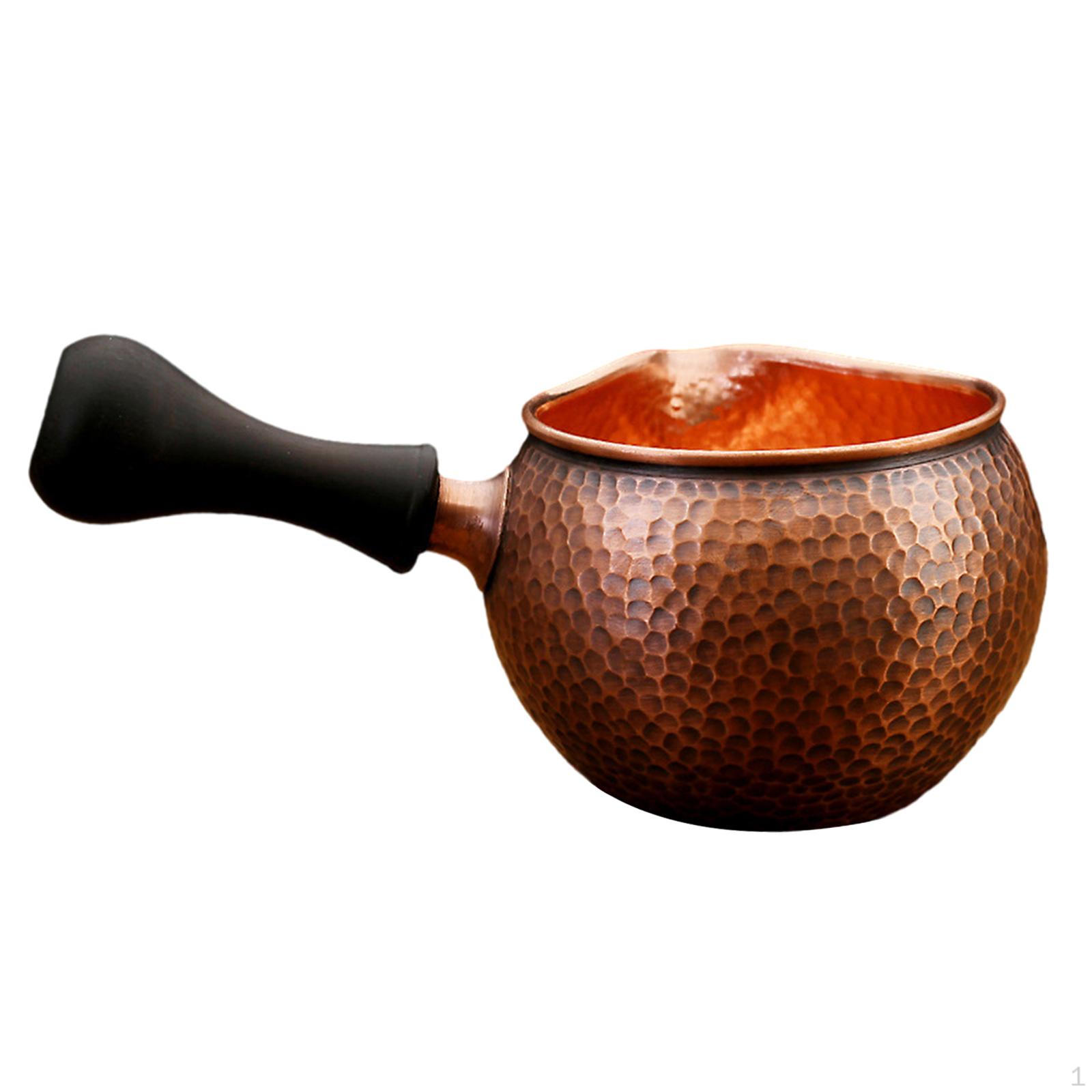 

Медный кувшин для сливок, маленькая блестящая чашка для чая, кофейник, набор с Hammer pattern