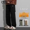 JEEP SPIRIT Men's Relaxed Straight Fit Cargo Pants