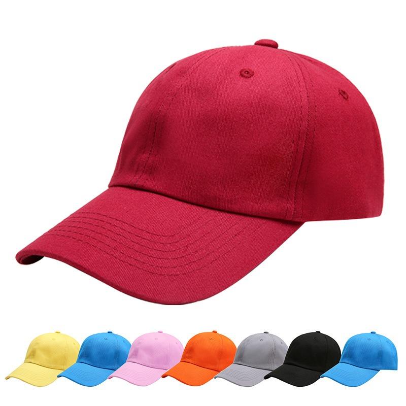Cotton soft top baseball cap autumn and winter men's and women's caps custom embroidery printing