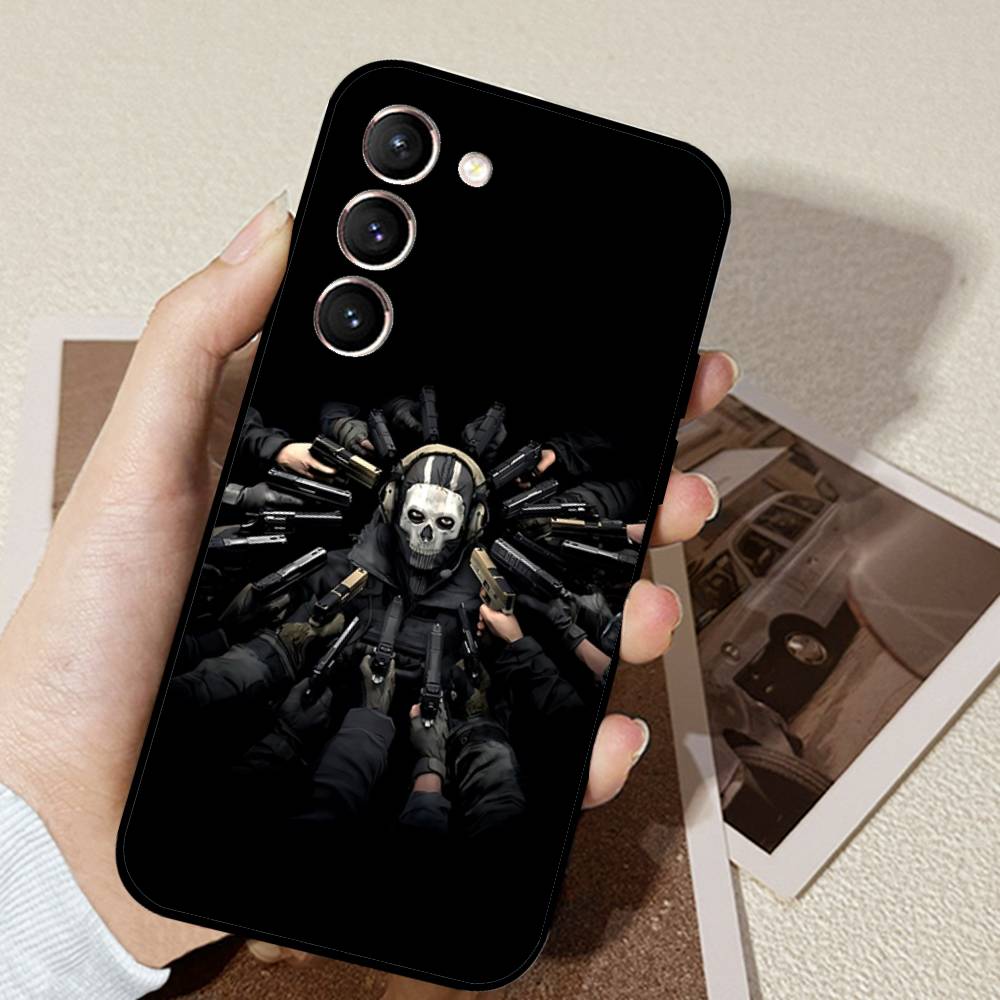 

Game C-Call Of D-Duty GhostS Phone Case Black Ultra-thin Shockproof Case For Samsung S24/S25/S22/S30/Note20/Lite/Ultra/5G/Plus/F S25ULTRA