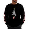 Men's And Women's Casual Christmas Printed Long-sleeved, Fleece Thick And Warm Round-neck Sweatshirts