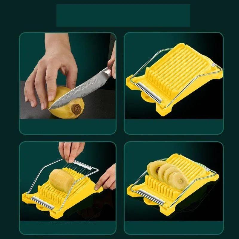 1Pcs Lunch Meat Slicer Stainless Steel Food Cutter Multifunctional Cheese Banana Vegetable Fruits Food Slicer Home Kitchen Tool