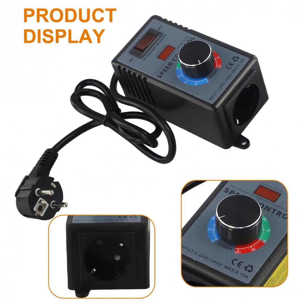 15A Hastighetsregulator 4000W ABS-plast AC220V-250V Dimming