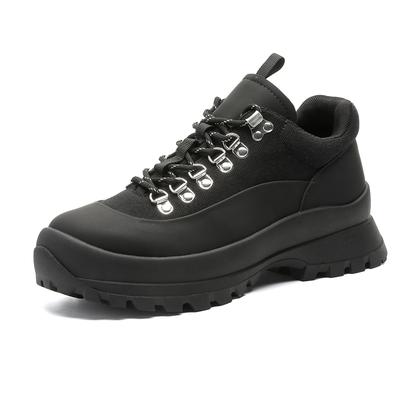Fashion High Quality Leather Hiking Shoes Durable Outdoor Sport Men Trekking Leather Shoes Lace-Up Climbing Hunting Sneakers