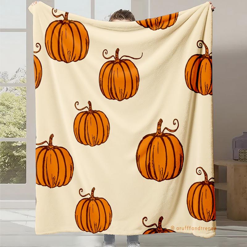 New Cartoon Cute Print Halloween Gift Blanket Office Casual Nap Sofa Blanket Digital Print Flannel Blanket