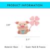 ADR. Cute Pig Car Air Fresheners Vent Clip, Spinning Fan Aroma Diffuser, Gift For Women (Pig)