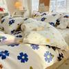 Four-Piece INS Style Cartoon Bedding Set: A-Class Single Duvet Cover, Universal for All Seasons
