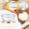 Colander Stainless Steel Mixing Bowl Food Strainer Basket Draining Rinser with Smooth Touch Suitable