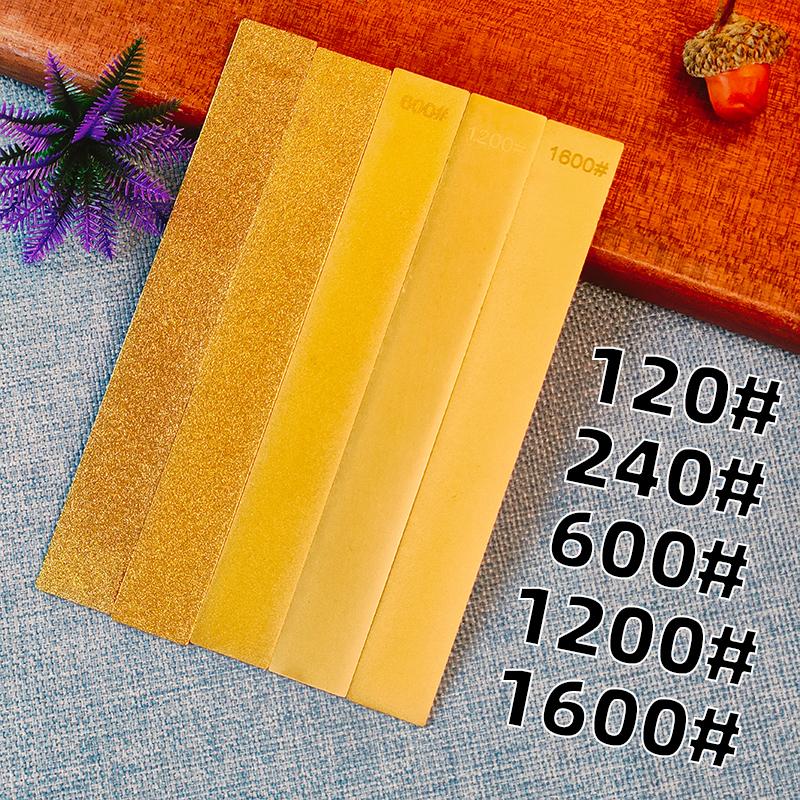 Golden Diamond Stone No Base Used Knife Sharpener Diamond Whetstone Grinding Stone Sharpening Stone Bars Kitchen Tool