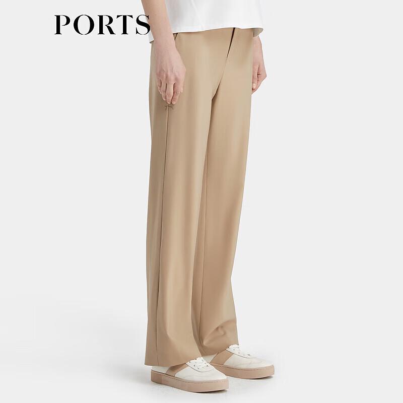 PORTS Women's Walnut Brown Straight-Leg Casual Pants