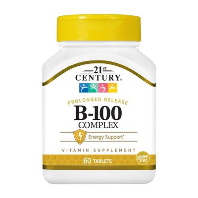 Prolonged Release Vitamin B-100 Complex, 60 Tablets