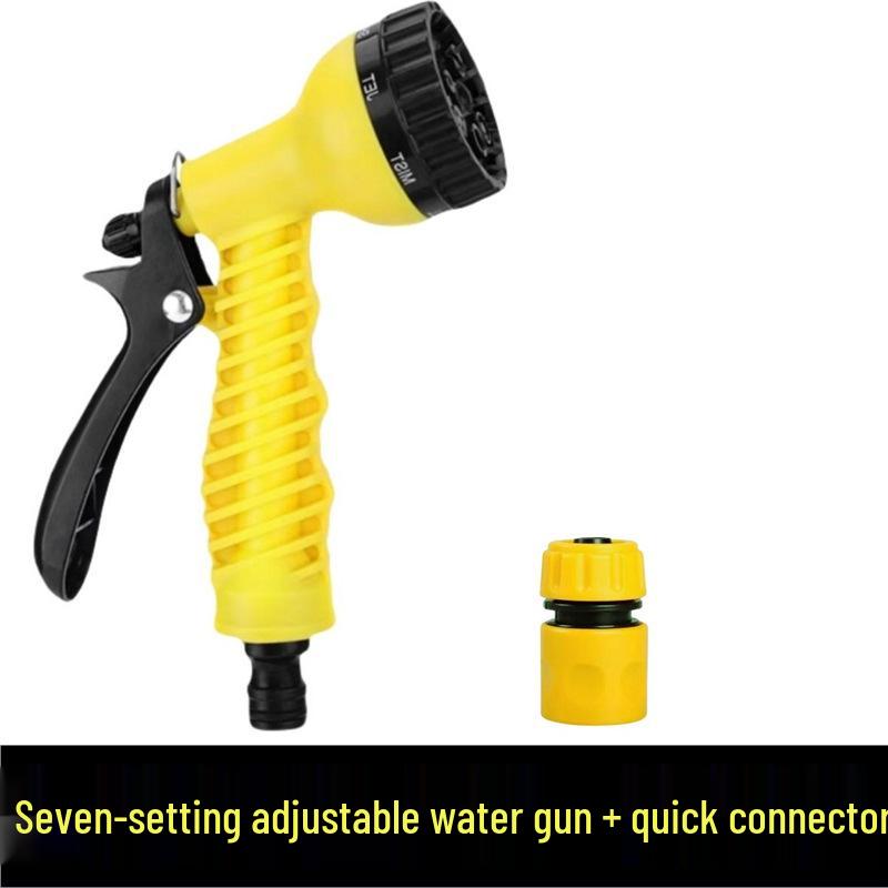 Car Wash & Garden Hose Nozzle - Rotating Spray, Universal Water Gun, Explosion-Proof for Watering Flowers & Vegetables