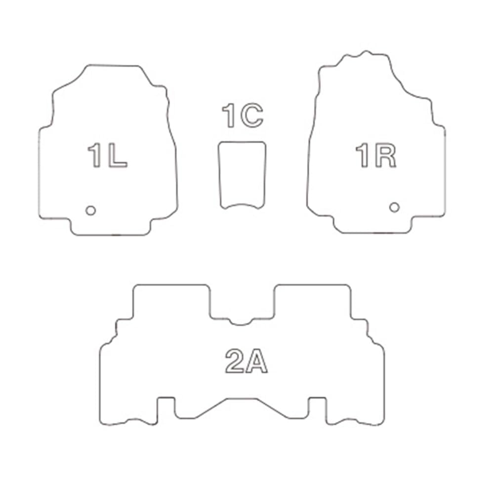 Clazzio Floor Mat 3D Type Set for 1 Spacia Base MK33V NEW Rubber Type Black R4(2022)/8~ ES-6306 [5EESB6306K]