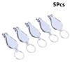 5Pcs Multifunctional Nail Clippers Set With Bottle Opener Keyring Metal Cutter Kit For Outdoor Manicure Travel Use