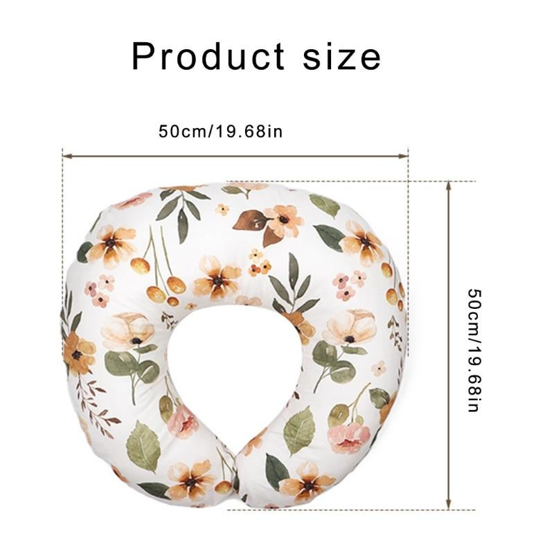 Stützendes Stillkissen für Säuglinge Ergonomische Stillkissen mit Bezug Multifunktionale Babyfütterungspositionierung