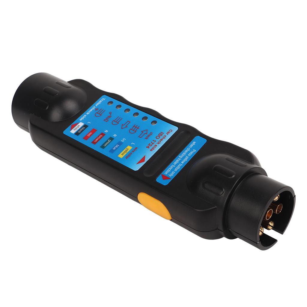 12V 7-pinowy Tester Obwodu Elektrycznego Świateł Przyczepy do Holowania Wtyczka Gniazdo Narzędzie Diagnostyczne do Przyczep, Przyczep Kampingowych, Koniowozów
