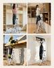 4 Step Ladder, Folding Step Stool with Wide Anti-Slip Pedal and Comfort Handgrip, 150 kg Capacity Portable Aluminum Stepladder, Multi-Use for Kitchen,