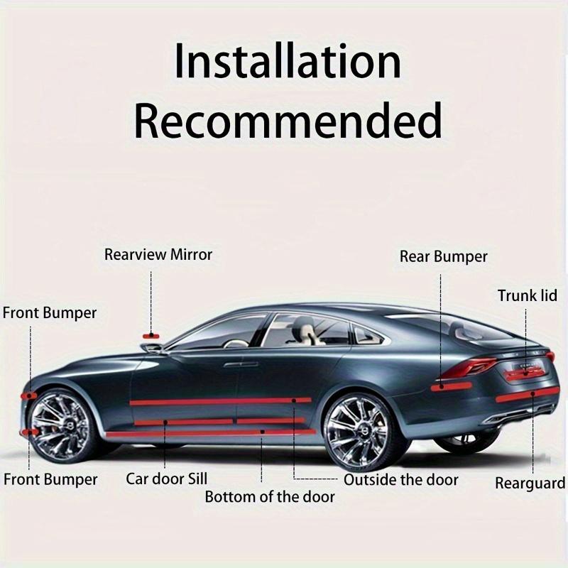 Car Door Plate Sill Scuff Cover Plate Sticker Protector Anti Scratch Decal Sticker
