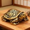Turtle Statue Miniature Brass Animal Sculpture Collectible Prosperity Wealth Tortoise Figure Decorative Art For Bookshelf Table