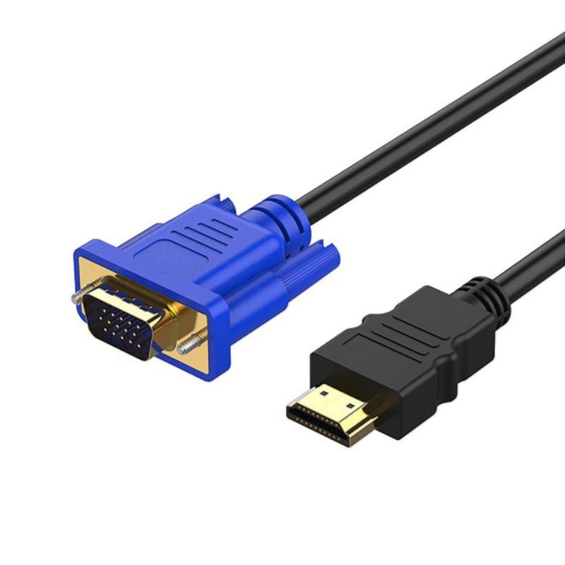 1.8 M HDMI-compatible Cable To VGA 1080P HD with Audio Adapter Cable HDMI-compatible TO VGA Cable