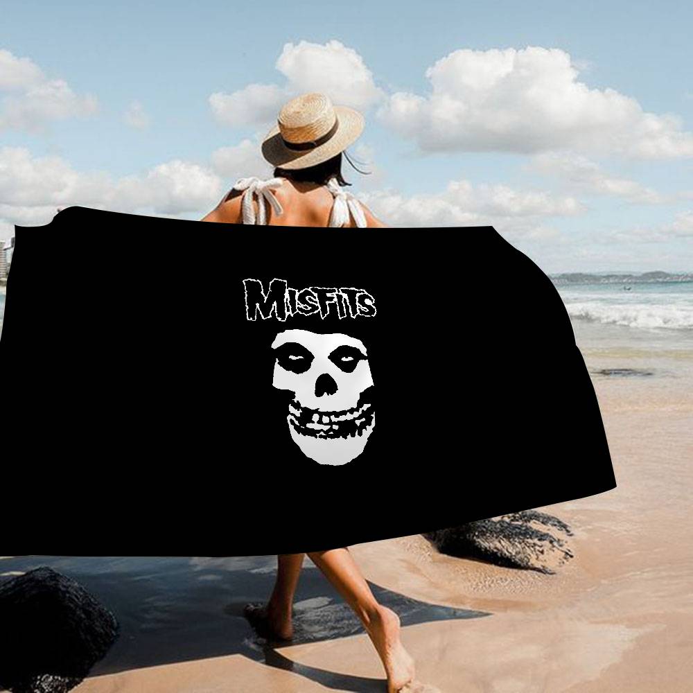 Asciugamano da Spiaggia in Microfibra Fantasia M-Misfits Assorbente Asciugatura Rapida Morbido Asciugamano per Yoga Nuoto Resort Alpinismo