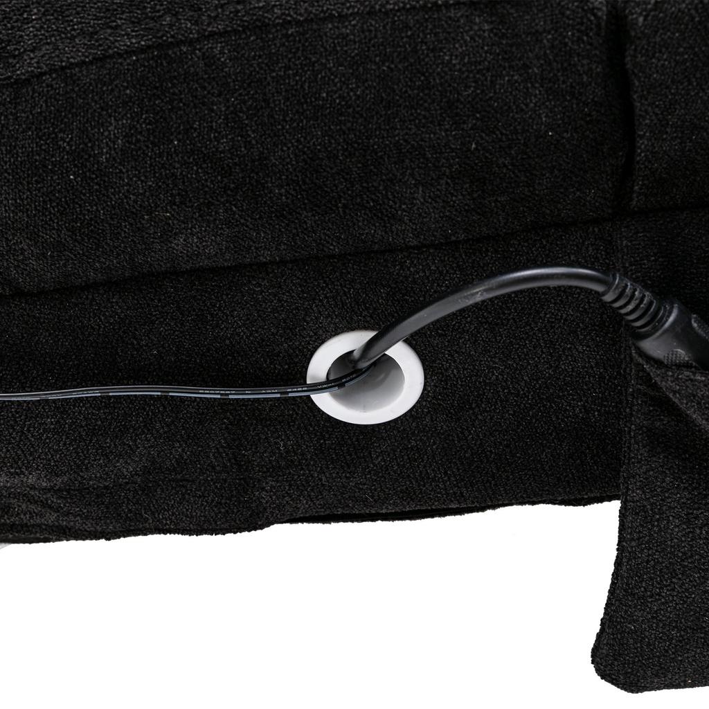 Full-body supported fixed sofa, soft vibration function and side pockets, modern living room furniture