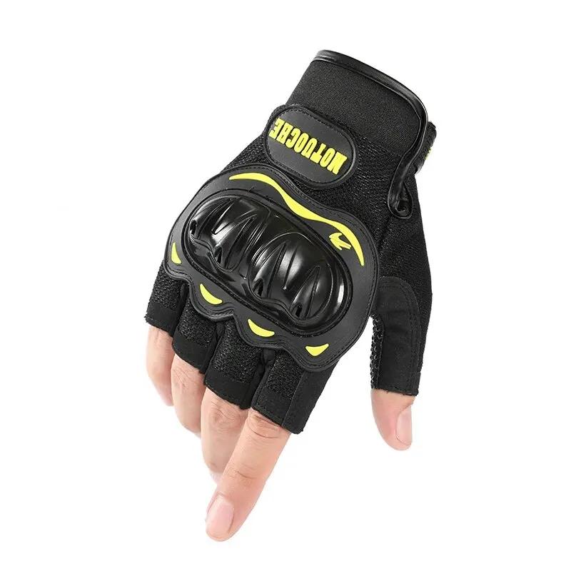

Летние перчатки для мотоциклистов с дышащими полупальцами Перчатки для мотоциклистов MTB Велосипедные перчатки Защита ладоней от падения Перчатки для мотоциклистов