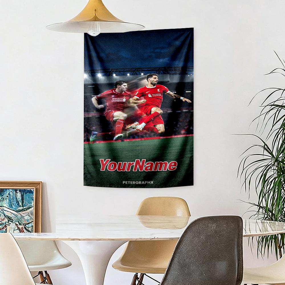 Liverpool Custom Your Name Wall Decor Tapestry Art For Pet Memorial Birthdaywedding Party Backdrop Family Gift