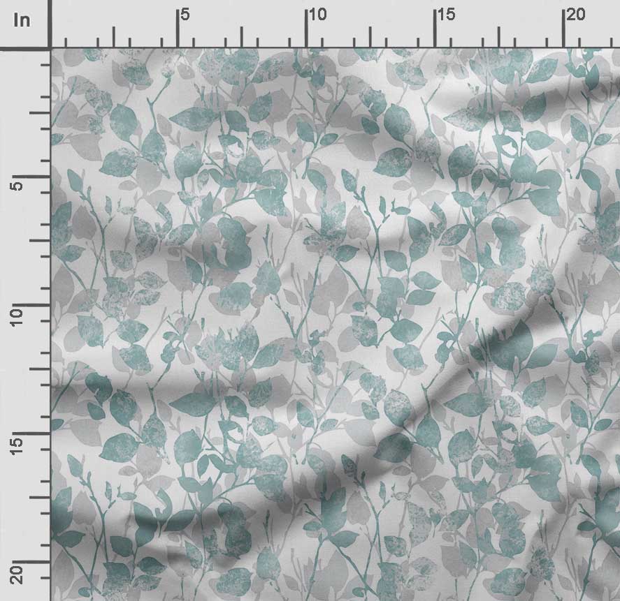 Soimoi Leaves Print,  Cotton Cambric, Quilting Fabric Sold by The Yard 42 Inch Wide, Medium Weight Cotton Fabric,