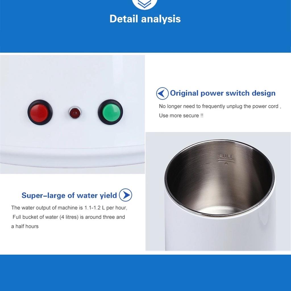 750W 4L Water Purifier Container Stainless Steel Water Filter Device Distilled Water Household Pure Water Distiller