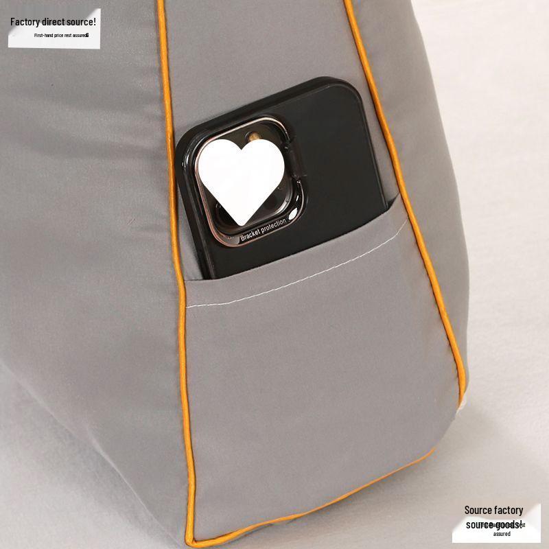 Soft Triangle Backrest Cushion for Bed and Sofa - Double Bed Support Pillow