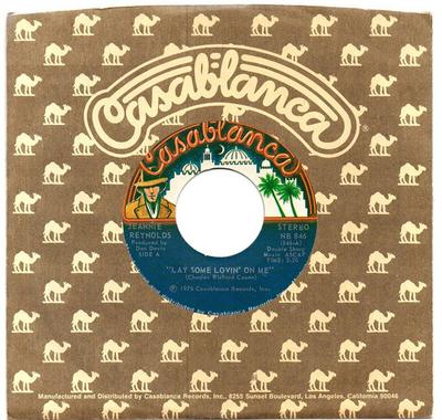 7inch Record JEANNIE REYNOLDS - Lay Some Lovin' On Me / Love Don't  NB846 Casablanca 1975 US Soul/Funk Used