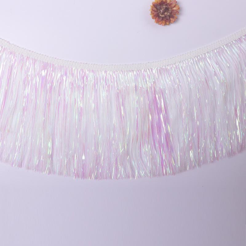 10yard 15/20cm Sequin Tassel Fringe Latin Dress Lace Trims Stage Clothes Decoration Ribbon Tape DIY Sewing Accessories
