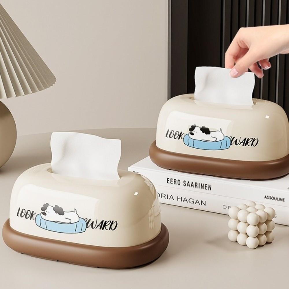 Decorative Desktop Tissue Box Cream Style Napkin Holder Home Decor Napkin Storage Box  Home Use