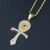 European and American New Cross Horus Eye Pendant Fashionable and Personalized Accessory