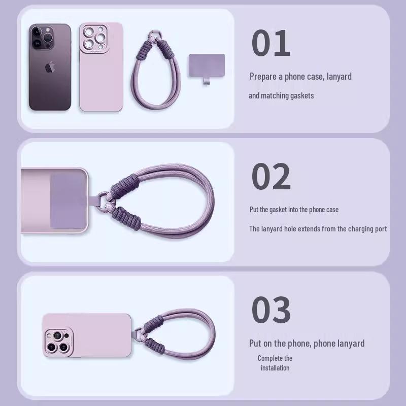 Newcomer Exclusive: Mobile Phone Anti-Lost Wrist Strap & Short Woven Case Lanyard