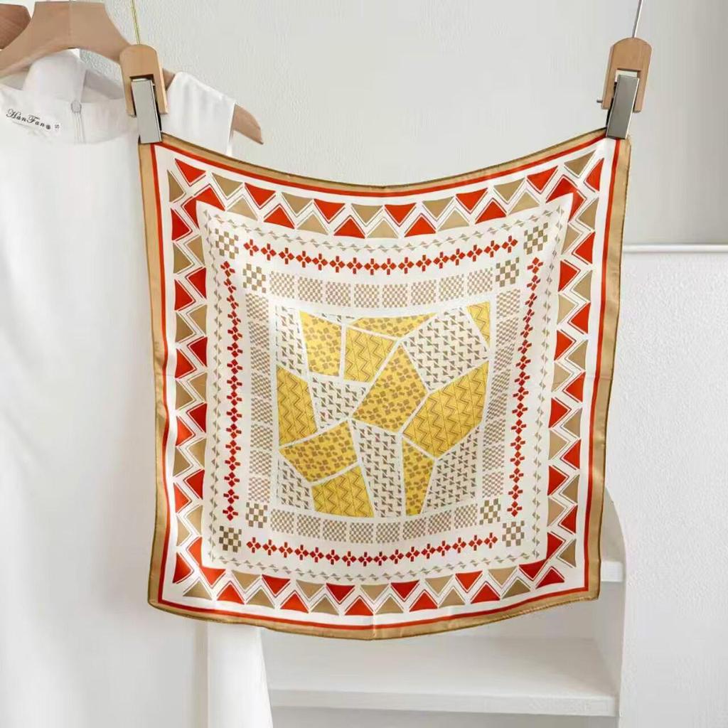 100% Mulberry Silk Small Square Scarf - European Style, High-End Feel, Perfect for Mother's Birthday or Business Gift
