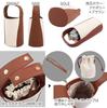 Kobe Lettuce Canvas x Faux Leather Bag [B1486] Free Size IvoryBrown