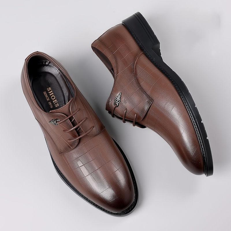 Scarpe da Uomo in Pelle Business Formale Pelle Suola Morbida Superficie Morbida Scarpe in Pelle Casual Britanniche