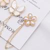 Adjustable Chain Metal Buttons Clip Seam Free Cuff Fixing Magnet Pin Clothing Magnetic Clasp  Pants