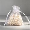 100 stk Bryllup Julegaveposer Organza Gavepose Snoreposer Til Slik Smykker Pose Pakning